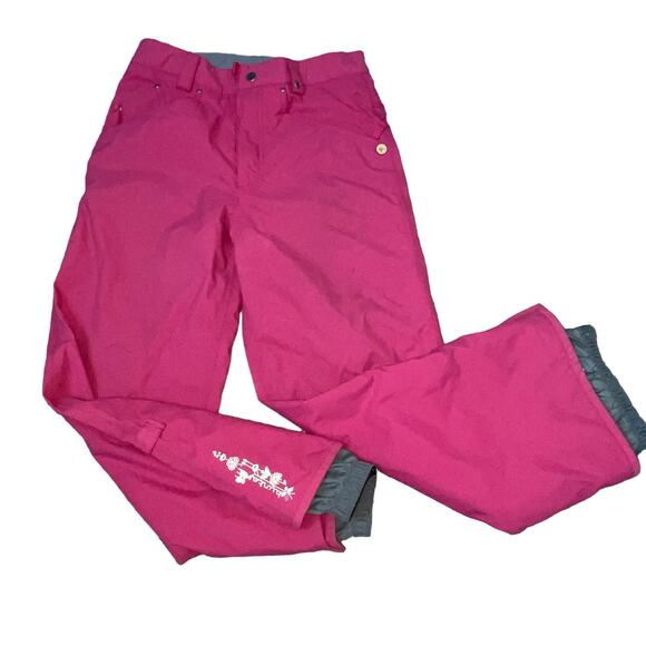 Burton Girls Kids XL Snow Wrangler Ski Snowboard Pants Waterproof Insulated Pink - Picture 7 of 15